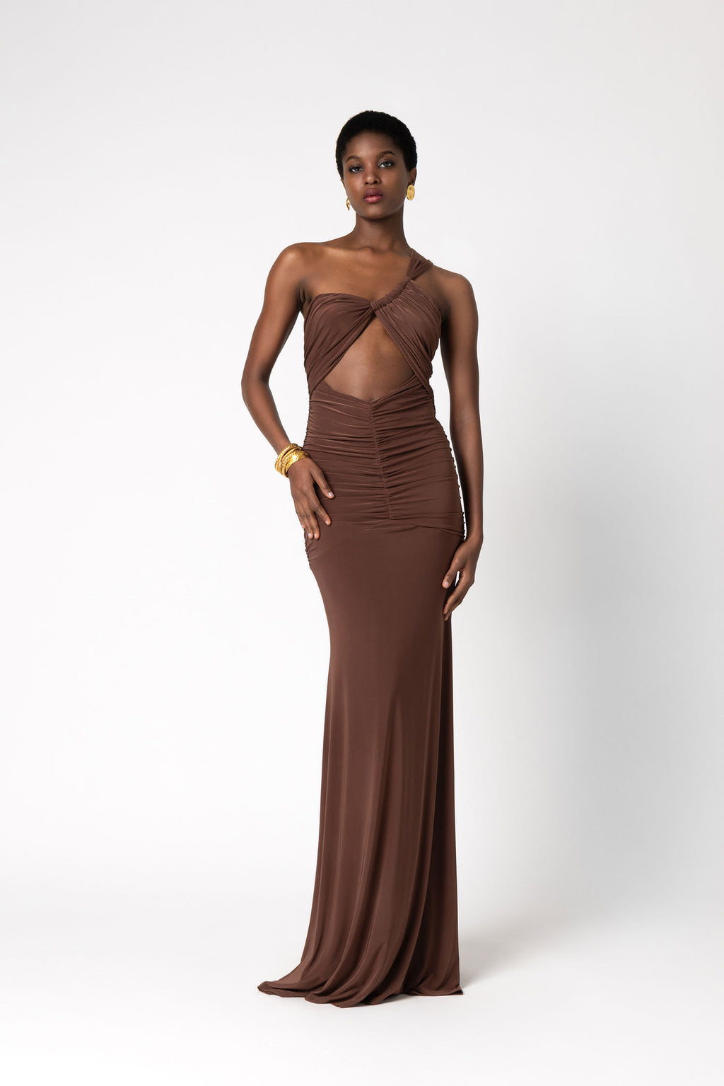 Hera Dress in Brown