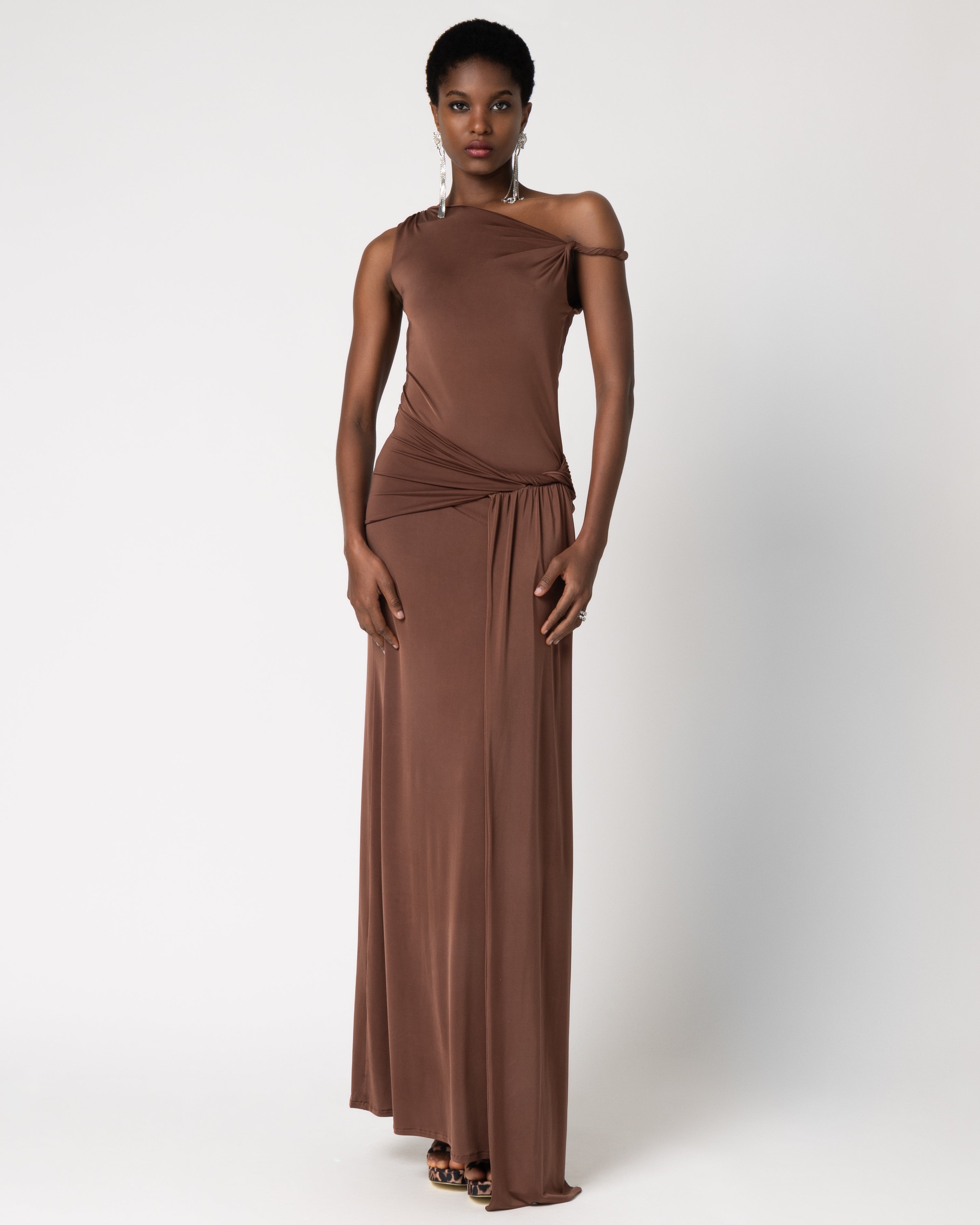 Dorothea Dress in Brown