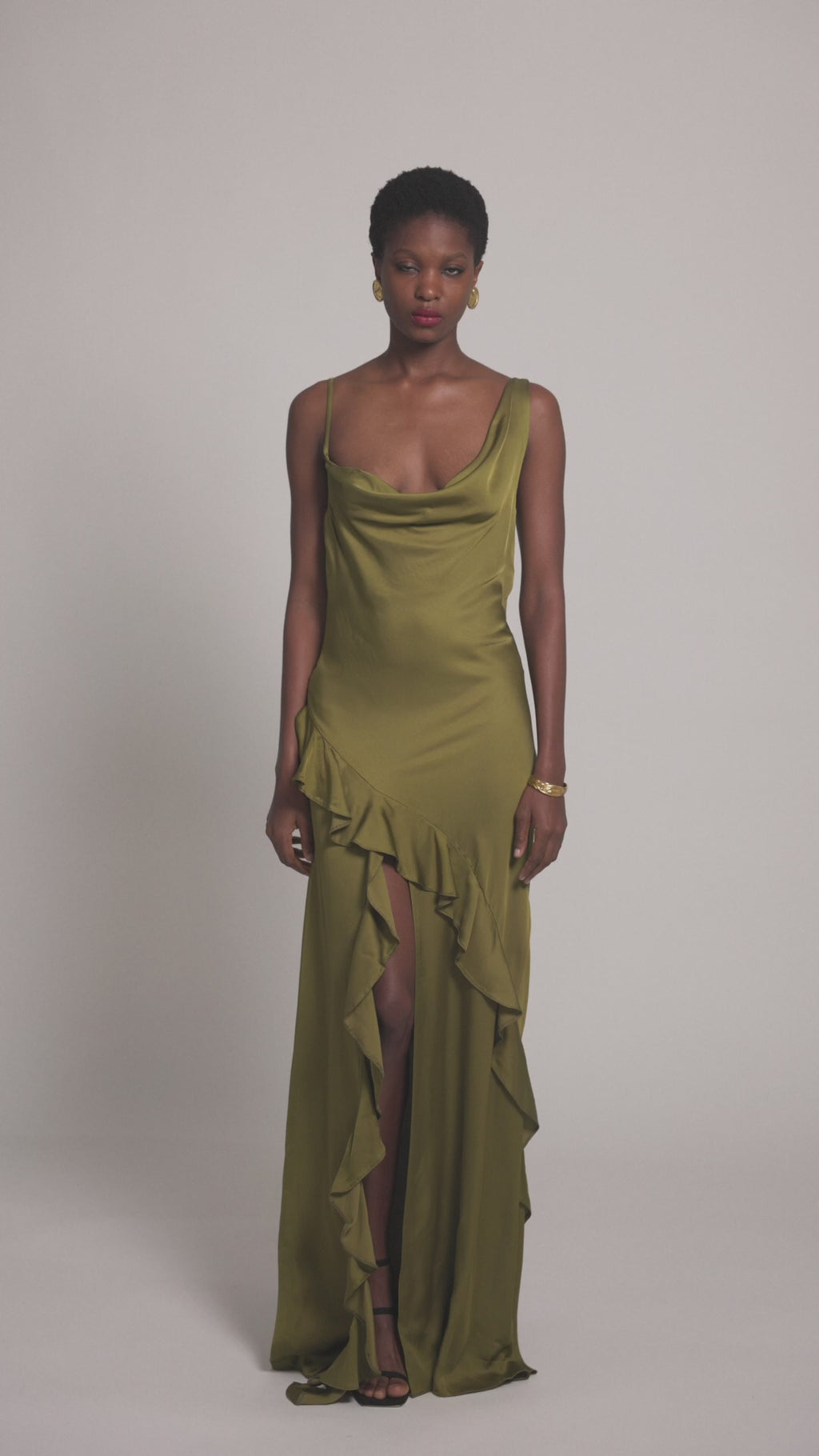 Adaline Dress in Olive